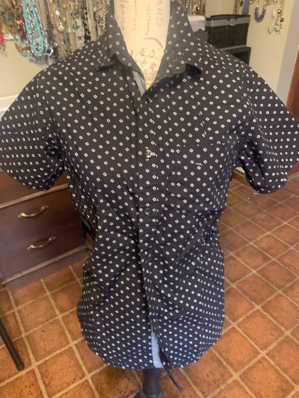 Rugby University Casual Short Sleeve Boy's Size Small Button Down Shirt